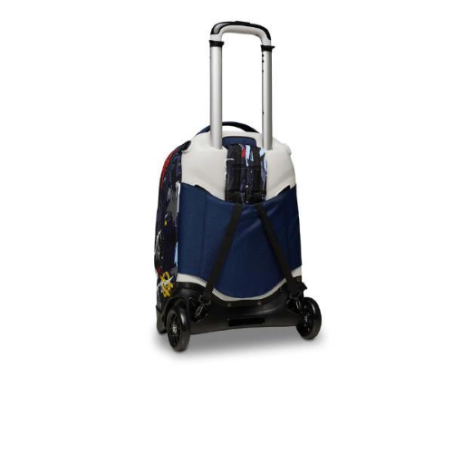 SEVEN SPRAY WALL BOY TROLLEY JACK 2 RUOTE IN POLIESTERE 37X51X27 CM 34 LT SCOMPONIBILE TASCA FRONTALE FANTASIA